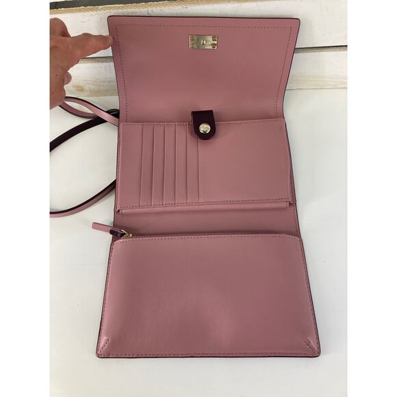KATE SPADE, SMALL PLUM SMOOTH LEATHER CROSSBODY BAG - Picture 6 of 14